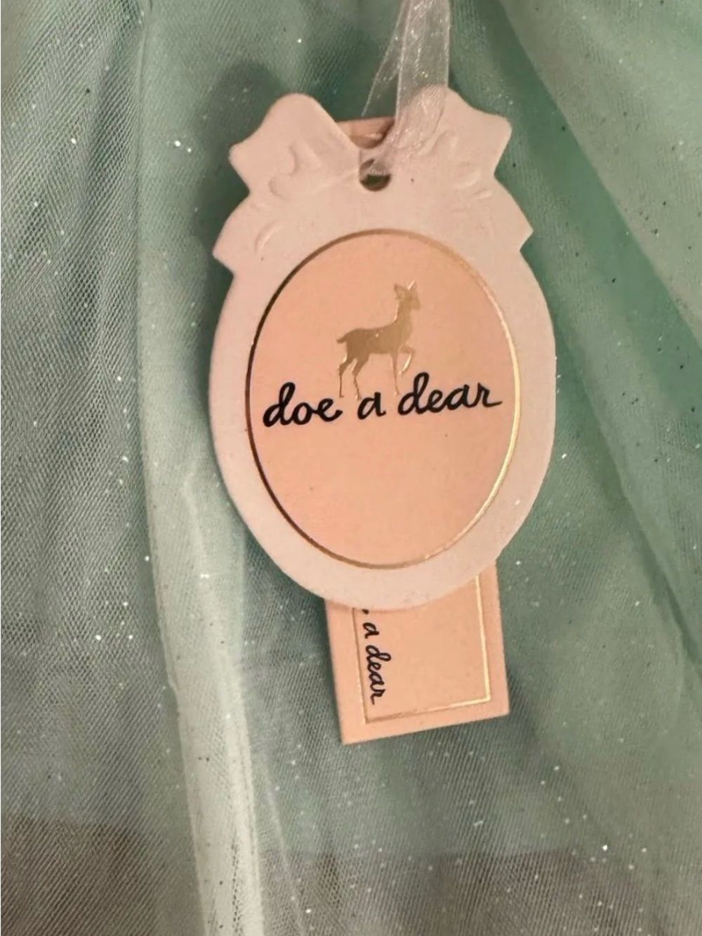 NWT Doe a Dear - Glitter Sparkle Tutu in Mint size 2 - Picture 3 of 8